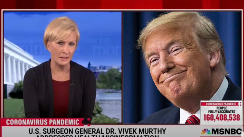 Watch: Mika Brzezinski Calls on “Cult Leader” Trump to Promote Vaccines