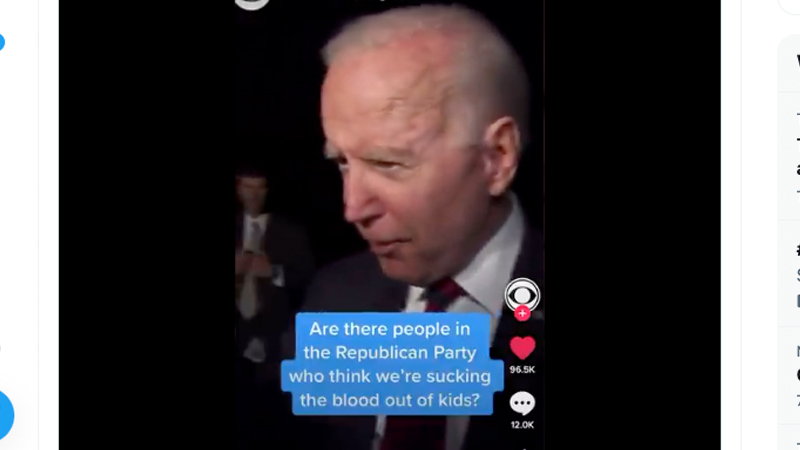 Biden Goes Viral With Question To Reporter About Democrats Drinking Baby Blood