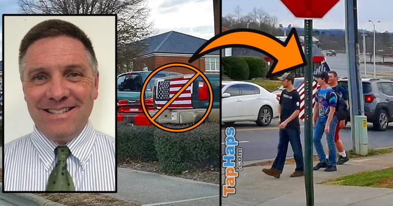 Administrator Bans Flag, Students Go To School In Caravan Of Old Glory