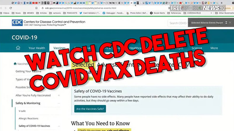 Caught! CDC Deletes Thousands Of COVID Vaccine Deaths