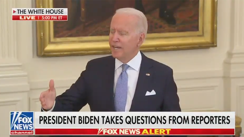 Video: Biden Loses It With Reporter Who Dares Question Mask Mandate Flip Flop – NewsWars