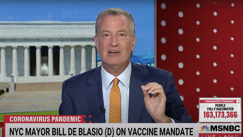 NYC Mayor De Blasio Announces COVID Vaccine Mandates: ‘Voluntary Phase is Over’