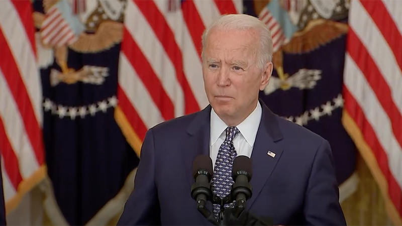 Video: Biden Claims He’s “Checking” Whether He Can Overrule States Banning Federal Mandates