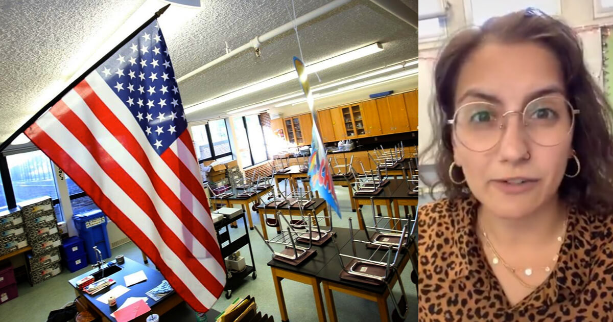 Watch: California Teacher Boasts Not Having American Flag, Tells Students to Pledge Allegiance to Gay Pride Flag