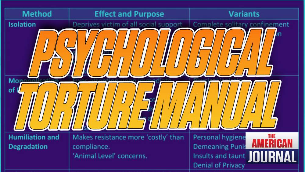 Psychological Torture Manual Reveals True Purpose Of Lockdown Measures