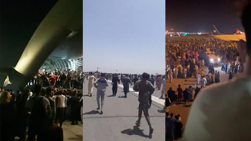 Videos: Complete Chaos At Kabul Airport After Fall Of Afghanistan To Taliban