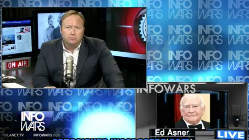 Flashback: Ed Asner Joins The Alex Jones Show