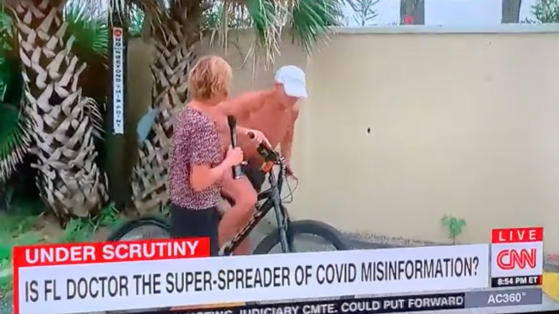 Watch: CNN Stalks, Harasses Shirtless Dr. Mercola Over Covid “Misinformation”