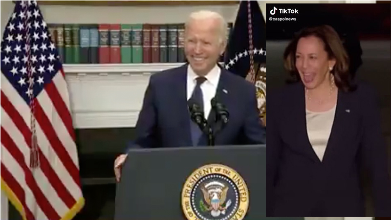 Videos: Biden And Harris LAUGH At Reporters Asking About Afghanistan Mess