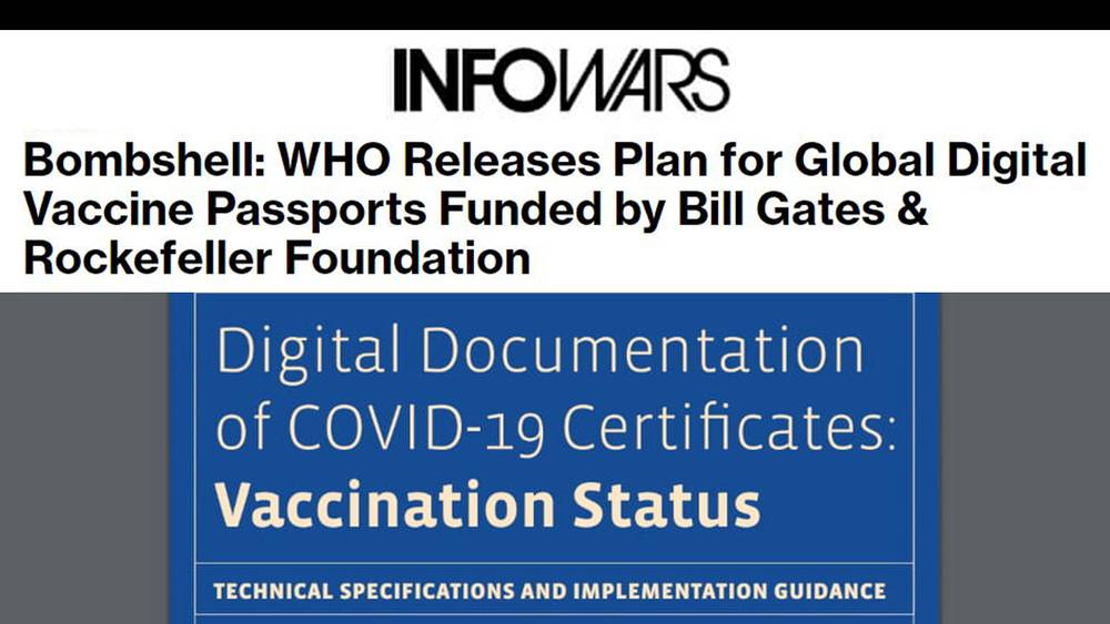 WHO Releases Plan for Global Digital Vaccine Passports Funded by Bill Gates & Rockefeller Foundation