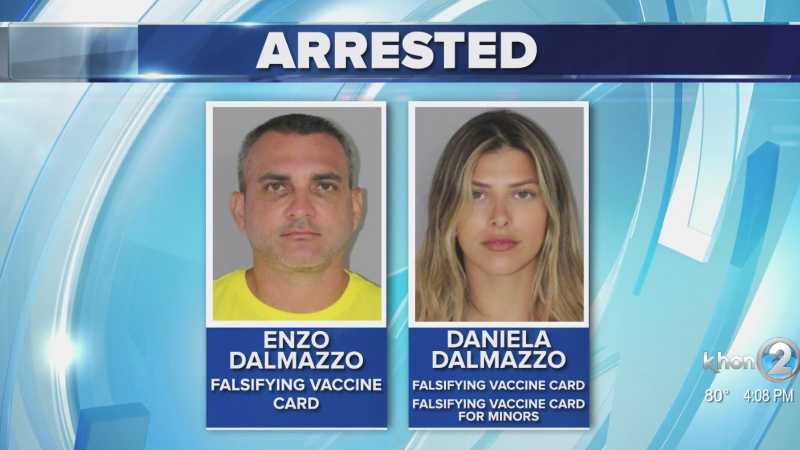 Hawaii Tourists Arrested Over Fake Vaccine Cards