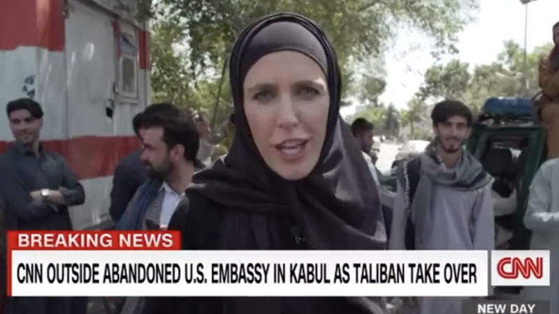 Hijab-Clad CNN Reporter Praises ‘Friendly’ Taliban Chanting ‘Death to America’