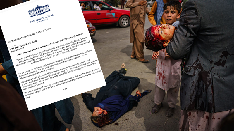 Women, Kids Killed In Kabul As Biden’s State Dept. Writes Strongly Worded Letter To Taliban Asking Them To Be Nice – NewsWars