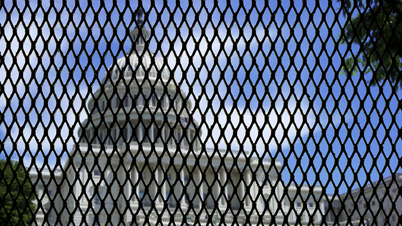 Video: Gulag Fencing Goes Back Up Around Capitol; Trump Warns ‘It’s a Setup’