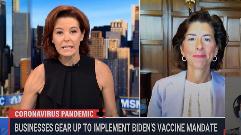 Despite Mandates, Biden Commerce Secretary Claims “Nobody Is Being Forced” To Take COVID Vaccine