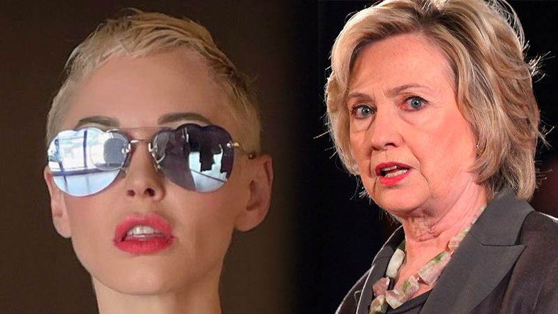 Actress Rose McGowan Vows to Bring Down “Evil” Clintons