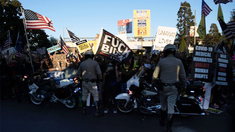 Biden Booed, Heckled On Way To Campaign for Newsom — Flees on Different Route in Dead of Night!