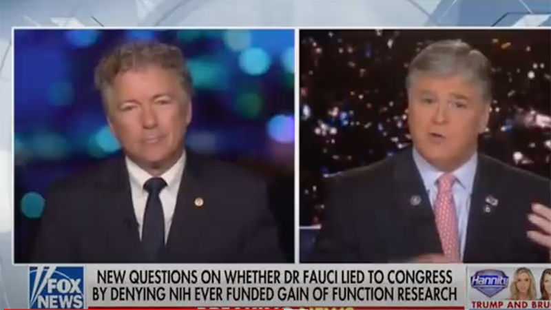 Video: Rand Paul Calls For “Five Years In Jail” For Fauci Lying To Congress