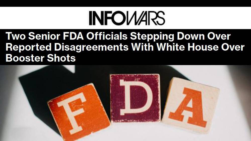 Leaders of FDA Vaccine Program Resign Over Biden Move to Inject Children with Deadly COVID Vaxx