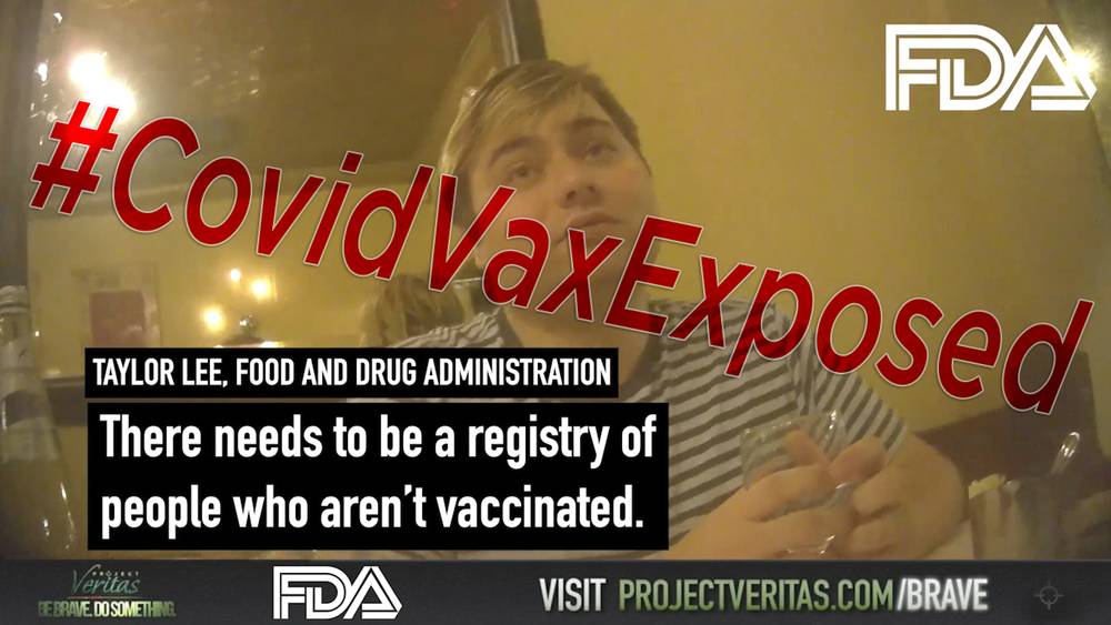 Censored: FDA Official 'Blow Dart African Americans' & Wants 'Nazi Germany Registry' for Unvaccinated - Part 2: Project Veritas