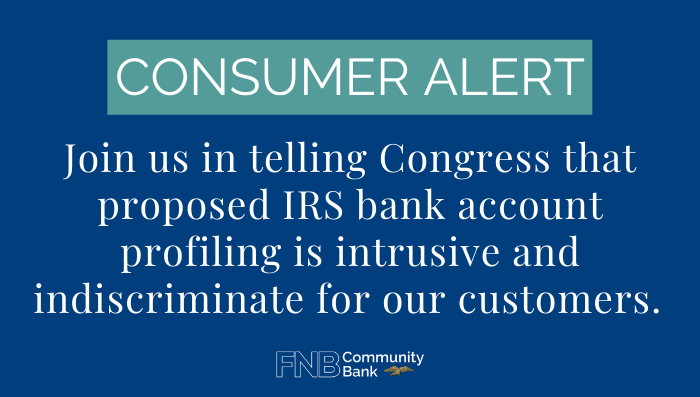 Consumer Alert: Don't Let IRS Invade Your Privacy | FNB Community Bank | Midwest City, OK - Choctaw, OK - Moore, OK