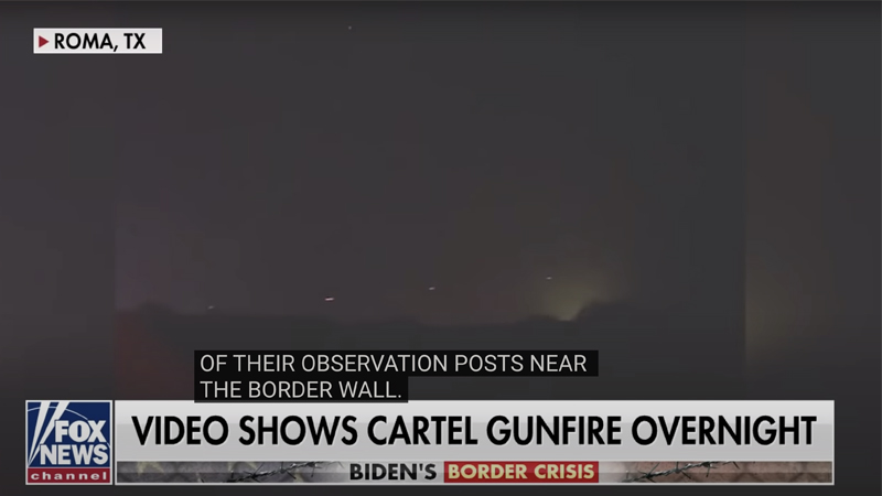 Video: Mexican Cartel Fires Upon U.S. National Guard With Machine Guns From Across Border