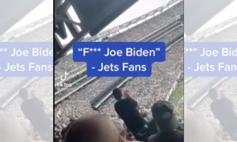 [VIDEO] Loud, Booming “F Joe Biden” Chant Makes Its Way to The New York Jets NFL Game -