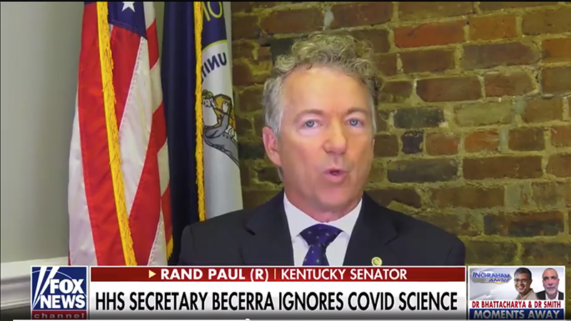 Video: Rand Paul Warns Health Authoritarians “Are Hysterical About The Unvaccinated” – NewsWars