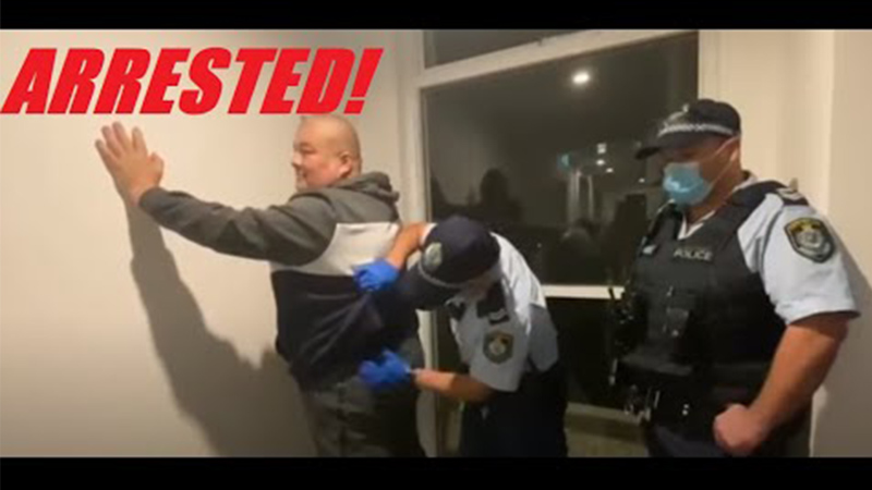 Breaking! Australian Activist Aussie Cossack Arrested Days After Police Officer Threatened Him