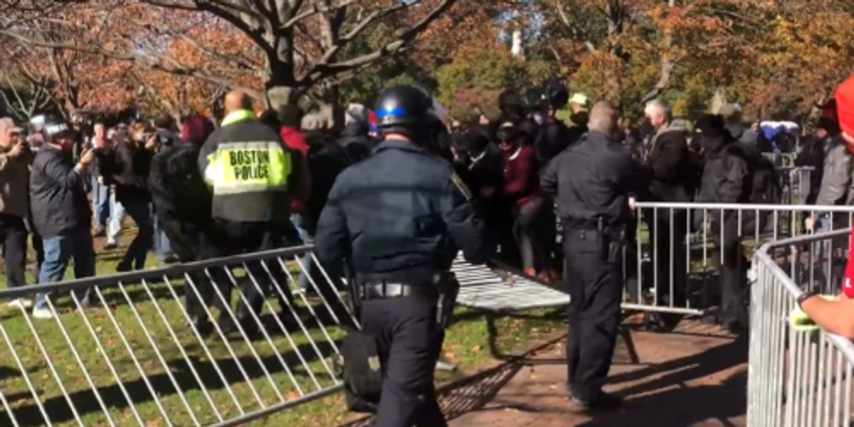 Antifa targets vaccine mandate protest; Boston police clash - TheBlaze