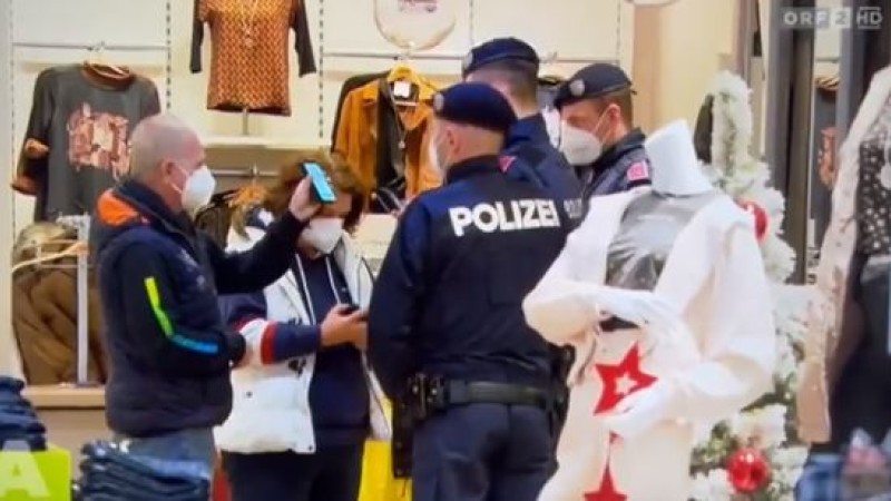 Austrian Police Patrol Shops, Highways Hunting for the Unvaccinated