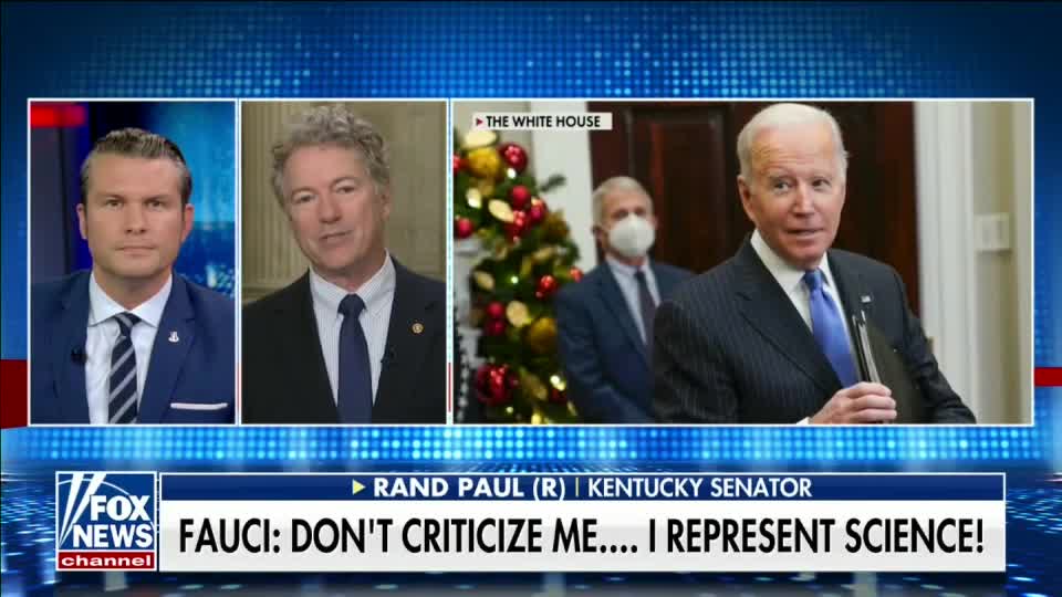 Dr. Rand Paul Addresses President Biden's Covid Hypocrisy - November 29, 2021