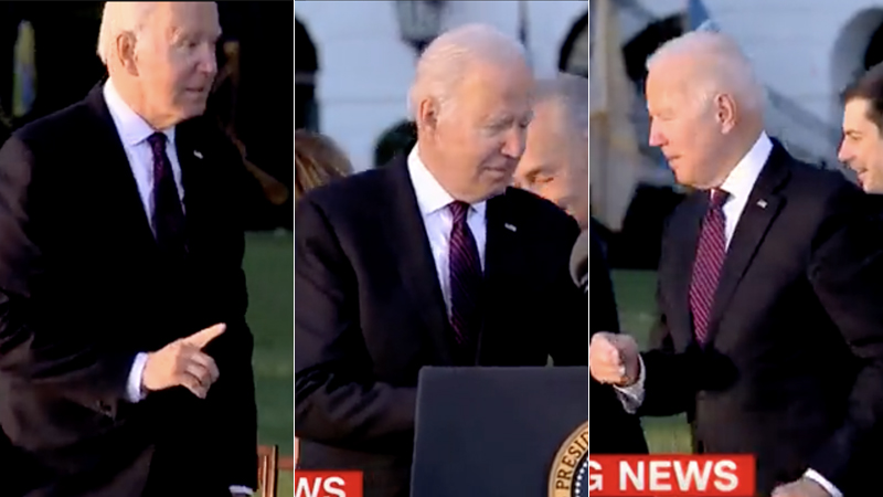 ‘Oh, My Mask’: Biden Wanders Off For Mask, Gets Distracted, Signs Bill Without It