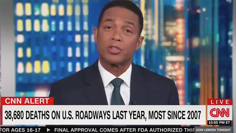Video: CNN’s Lemon Blames Anti-Mask Conservatives For Rise in TRAFFIC ACCIDENT DEATHS