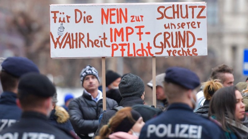 Unvaxxed in Austria Could be Imprisoned For a Year