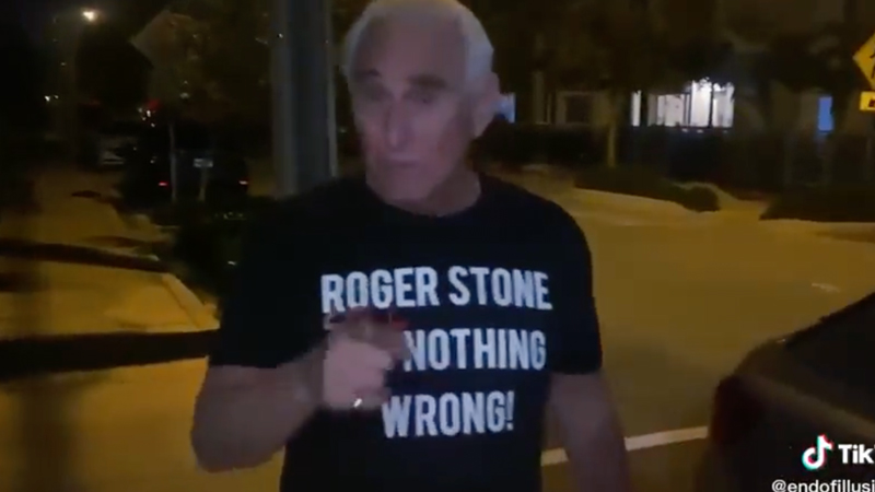 “Go F**k Yourself”: Roger Stone Dismisses Daily Beast Reporter Asking About Jan. 6