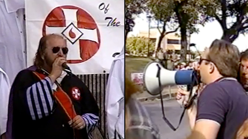 New Footage of Alex Jones Protesting the KKK Discovered