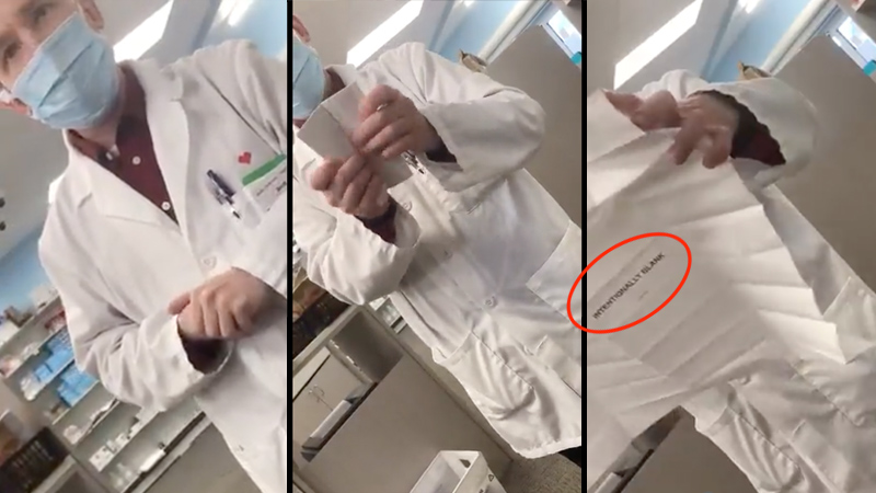 Pharmacist Shocked To Discover Vaccine Inserts are Blank: ‘I Shouldn’t be Giving These Out’