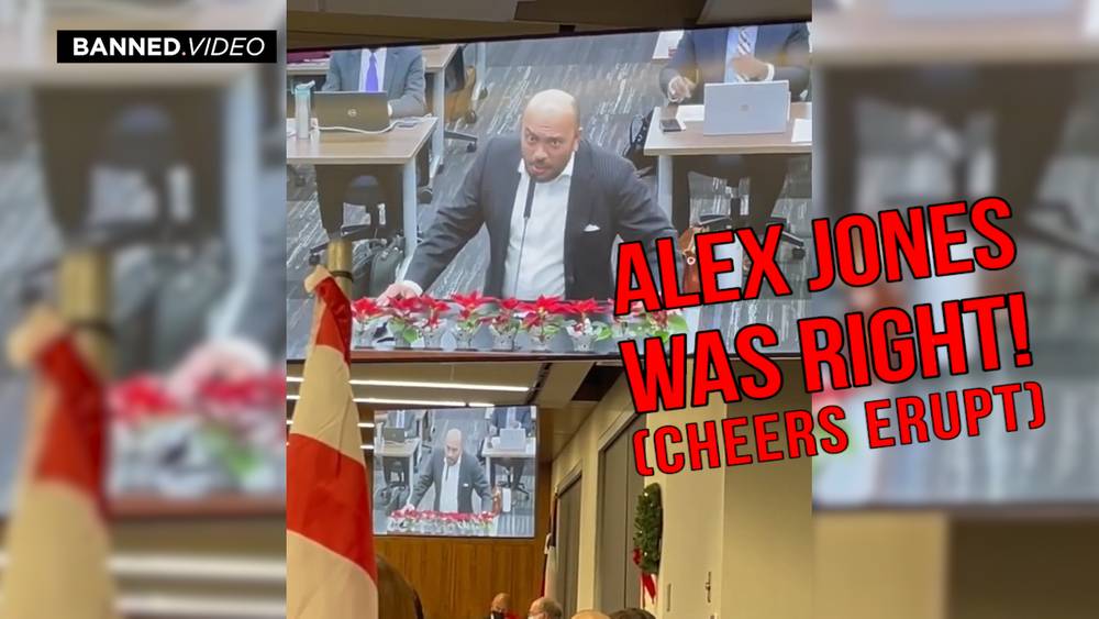 Man Says Alex Jones Was Right At School Board Meeting And Cheers Erupt