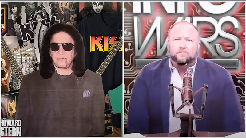 Watch: “Alex Jones” Vs “Gene Simmons” On Howard Stern