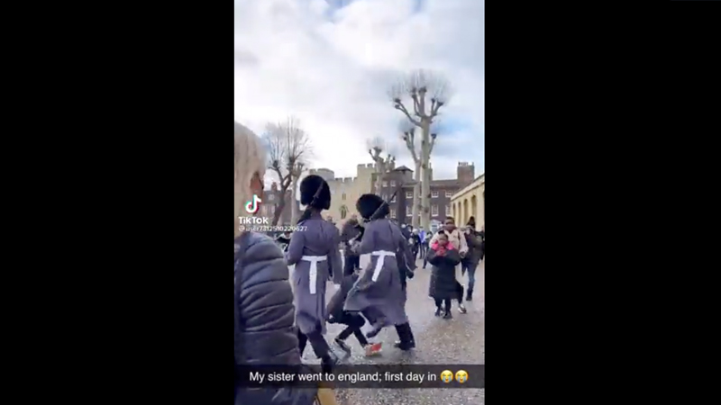 WATCH: Kid Gets Trampled By Queen’s Royal Guards