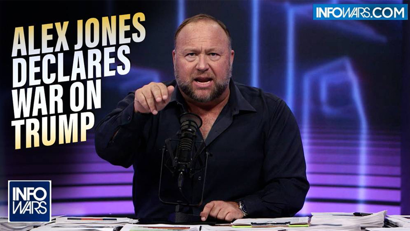 Alex Jones Declares WAR on Donald Trump Unless He Comes Out Against The Corona Injection Agenda