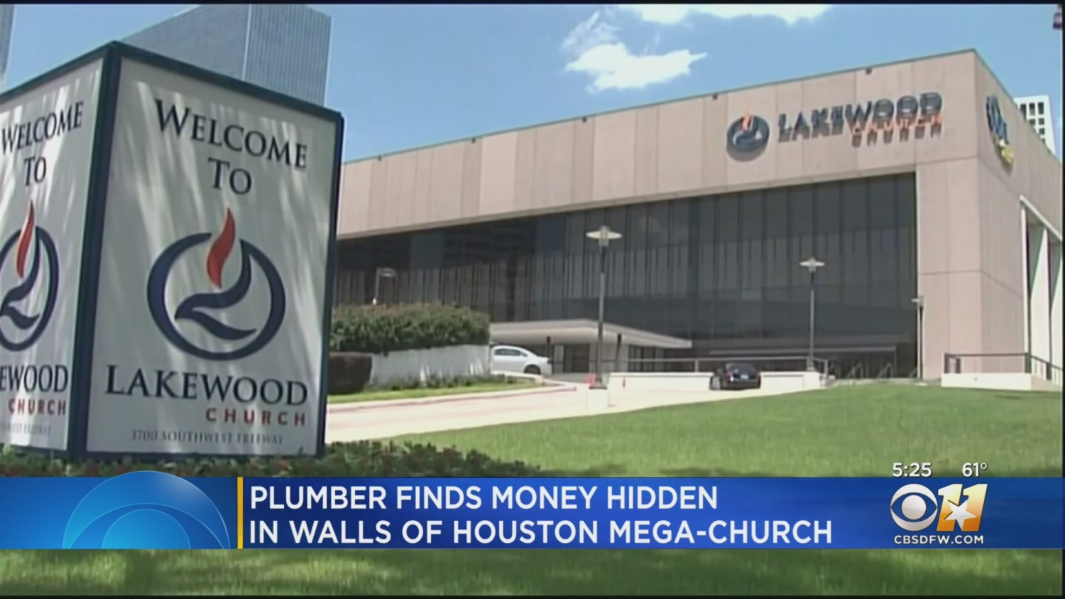 Plumber Finds Cache Of Money Behind Loose Toilet In Wall At Joel Osteen’s Lakewood Mega-Church – CBS Dallas / Fort Worth