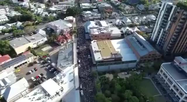 Brisbane Rally December 18th 2021 - 240,000 strong protesting