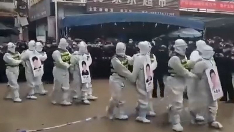 Chinese Police Publicly Shame Covid Lockdown Violaters By Parading Them Through Streets