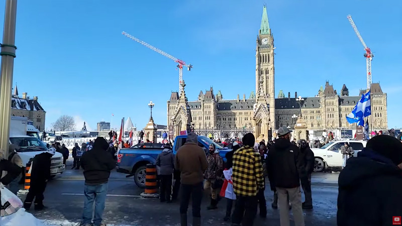 Live: Canadian Freedom Convoy Rolls into Ottawa