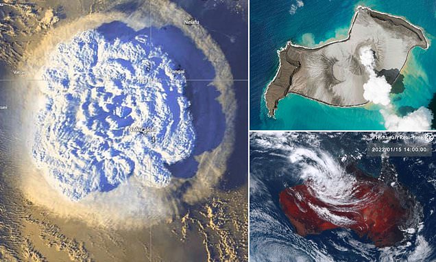 'Once in a THOUSAND years': Death toll unknown on Tonga after huge underwater volcano sparks tsunami | Daily Mail Online