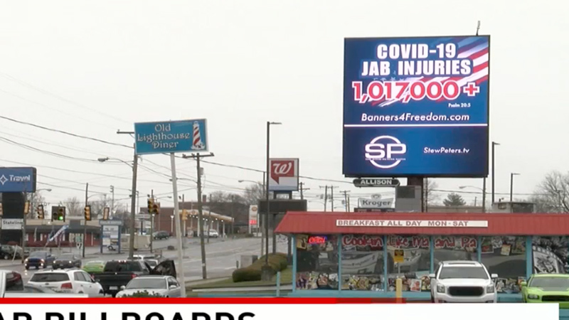 Over a Million People Injured by Covid Vaccine, Billboard Campaign Warns