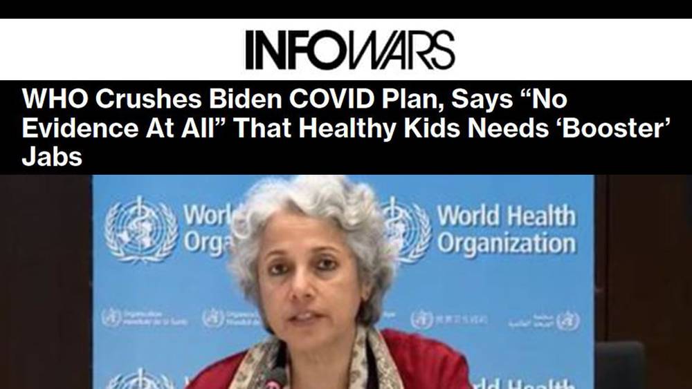 Criminals Panic: Head UN Scientist Warns Against Children Receiving COVID Vax Booster