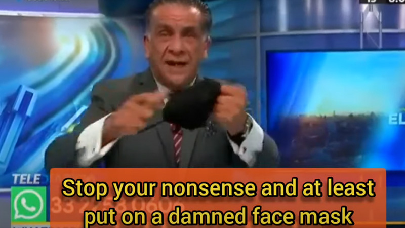 Whoa! Mexican News Anchor Freaks Out On Unvaccinated “Morons”